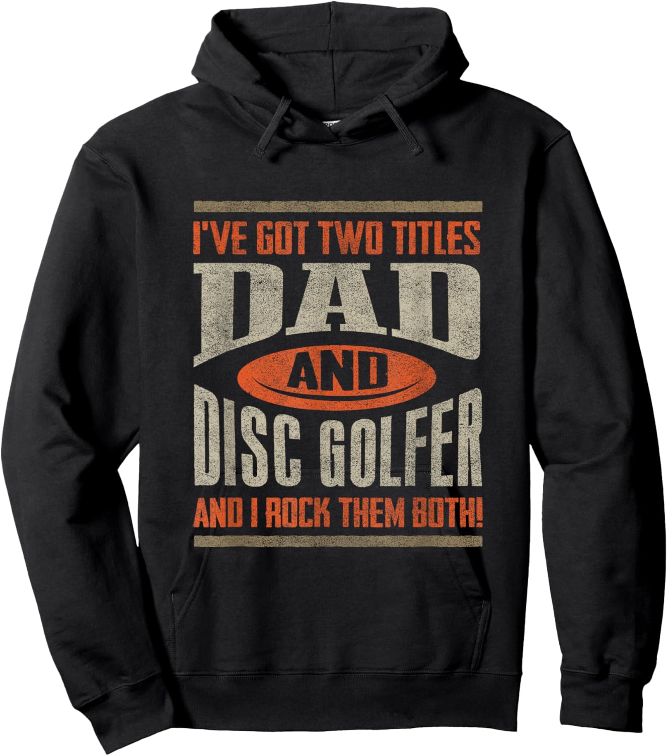 Funny Disc Golf Shirt Dad Fathers Day Disc Golfing Hoodie - Hoodie | Black