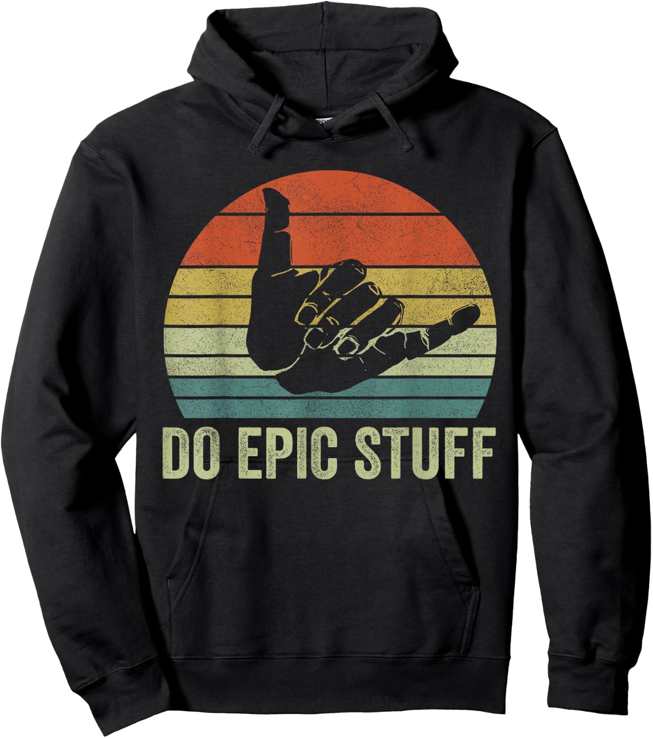 Beach Surf Do Epic Stuff Shirts, Windsurfing Surfer Men Boys Hoodie - Hoodie | Black