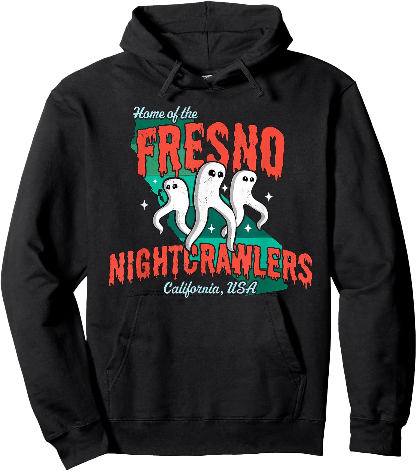 Home of the Fresno Nightcrawlers California USA - Cryptid Hoodie - Hoodie | Black