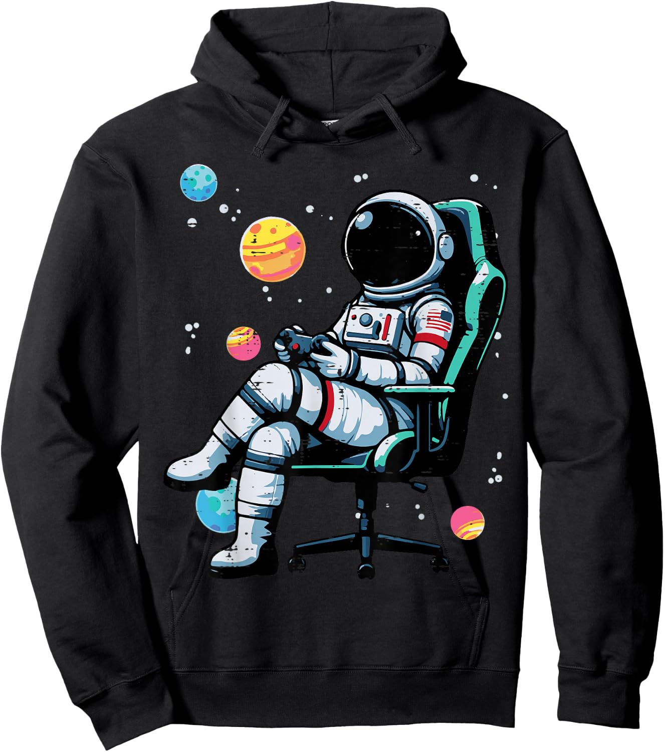 Astronaut Gaming Space Gamer Boys Toddler Kids Youth Men Hoodie - Hoodie | Black