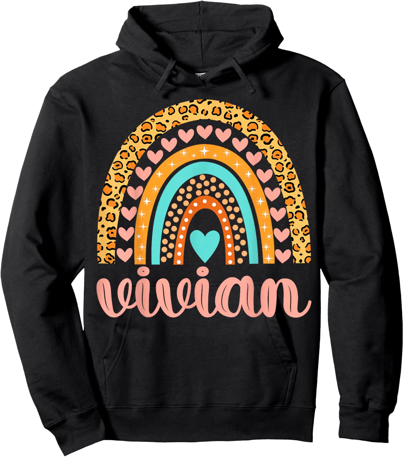 Vivian Vivian Name Birthday Shirt Gift Hoodie - Hoodie | Black
