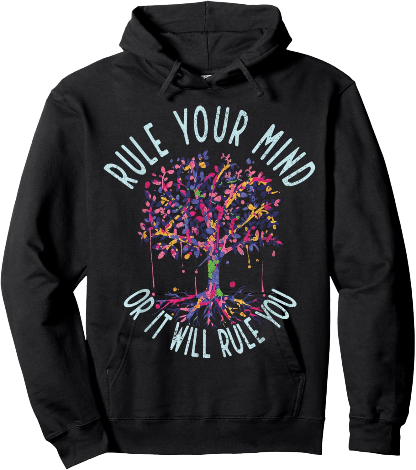 Tree Of Life Spiritual Quote Yoga Workout Hoodie - Hoodie | Black