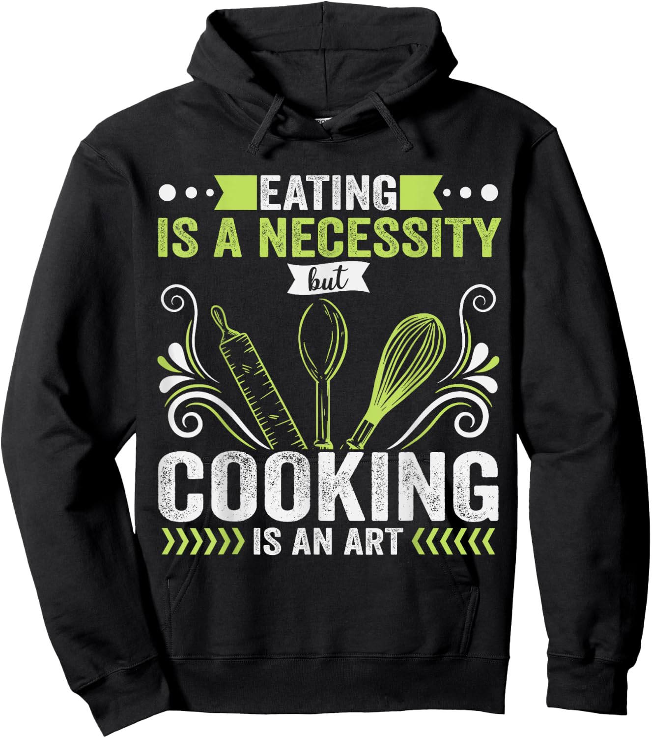 Gangster Chef Culinary Badass Mamas Cooking Is Necessity Art Hoodie - Hoodie | Black