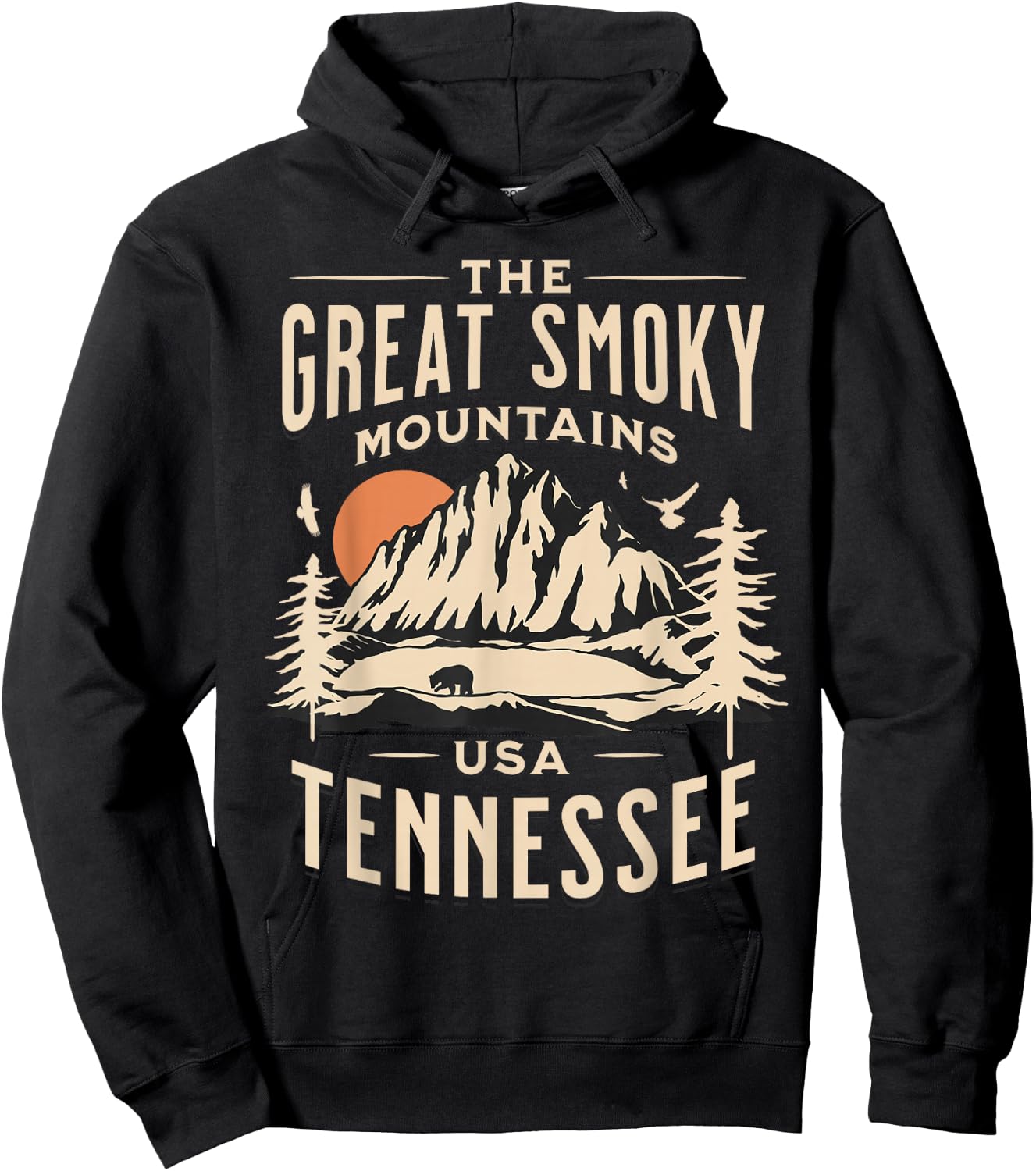 Smoky Mountains National Park Hoodie - Hoodie | Black