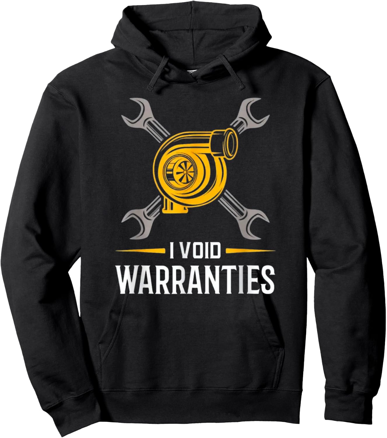 I Void Warranties - Supercharger Mechanic Gearhead Speed Hoodie - Hoodie | Black