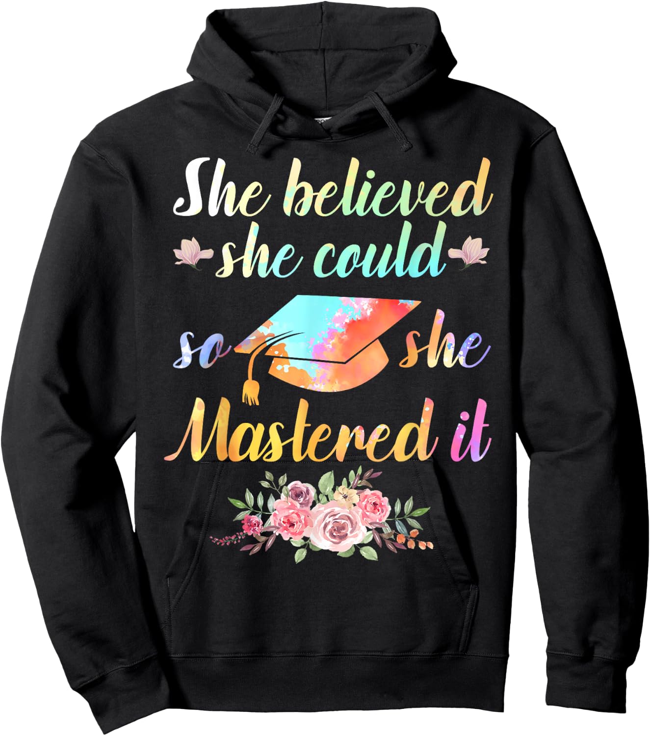 Cool Master Degree Art Women Academic Degree Diploma Small Hoodie - Hoodie | Black