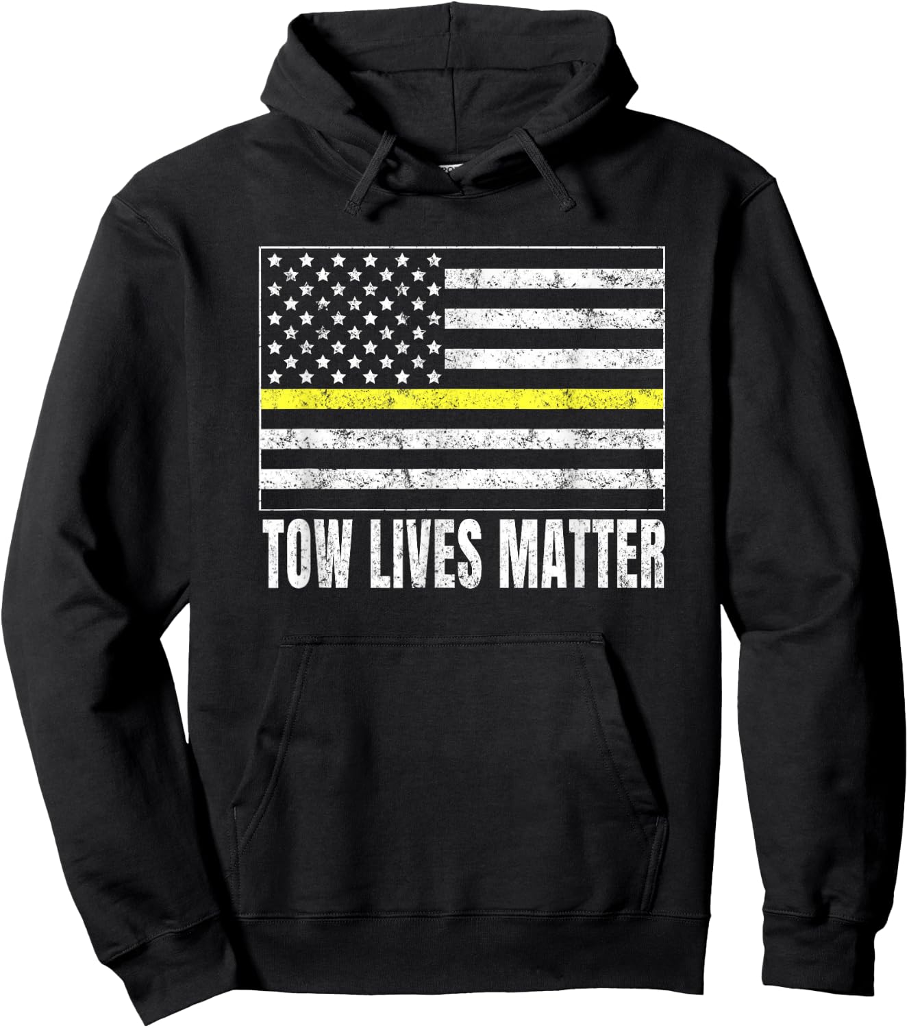 Tow Truck Driver Tow Lives Matter Hoodie - Hoodie | Black
