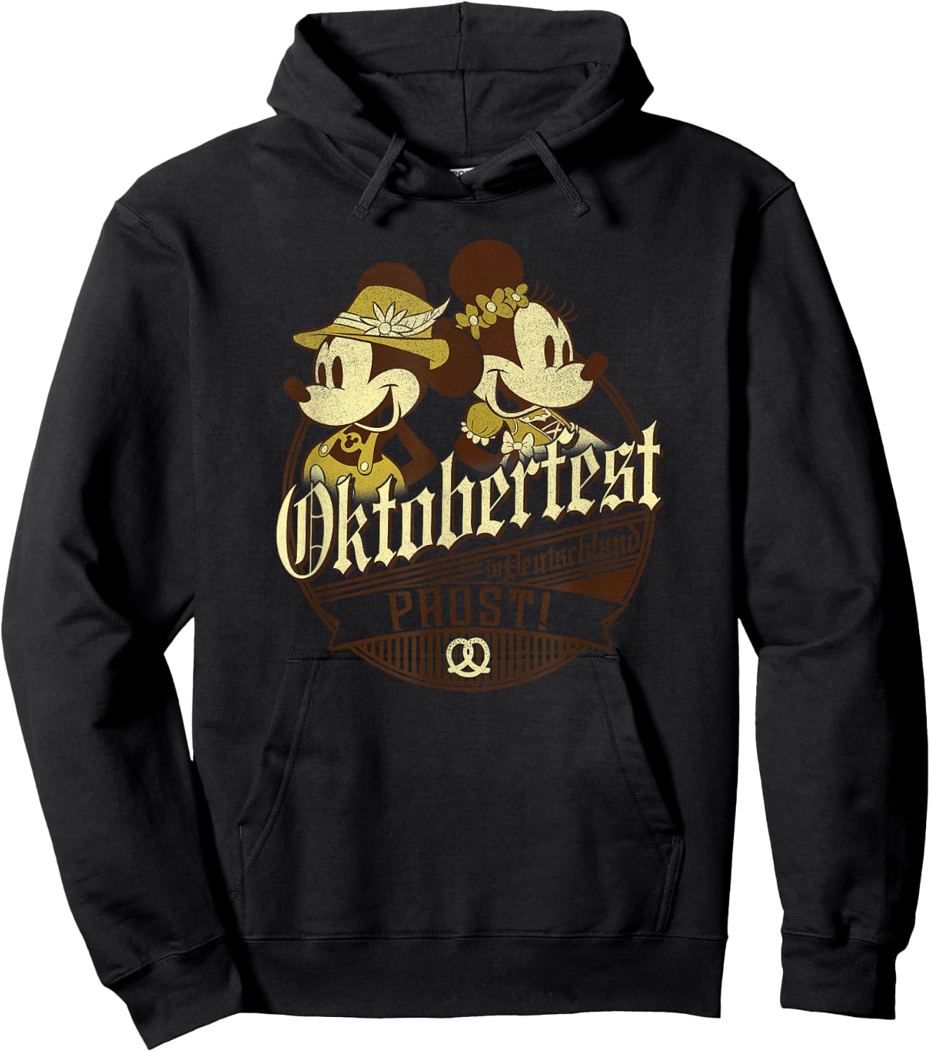Disney Mickey & Friends Oktoberfest Mickey & Minnie Hoodie - Hoodie | Black