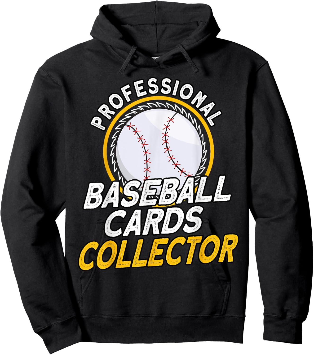 Professional Baseball Cards Collector Baseball Memorabilia Hoodie - Hoodie | Black