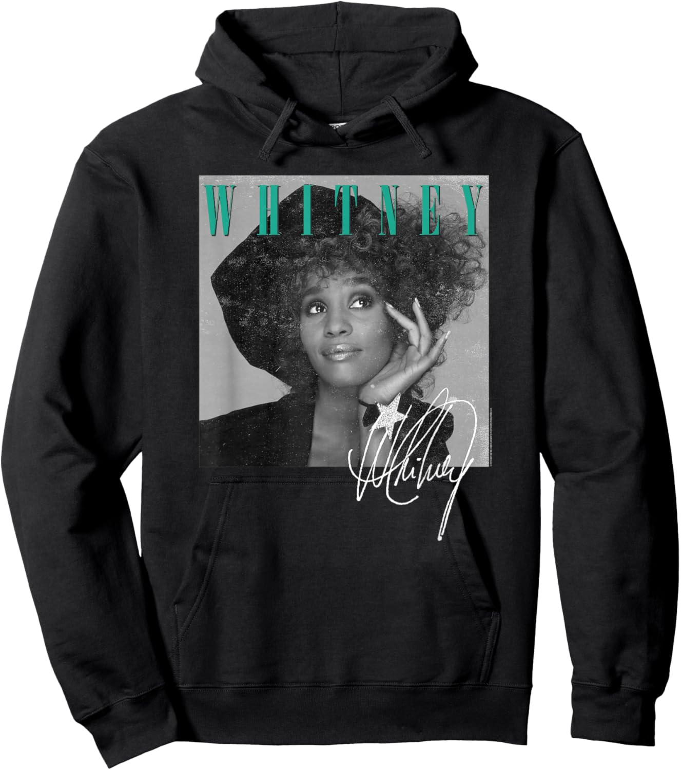 Whitney Houston Shooting Star Hoodie - Hoodie | Black