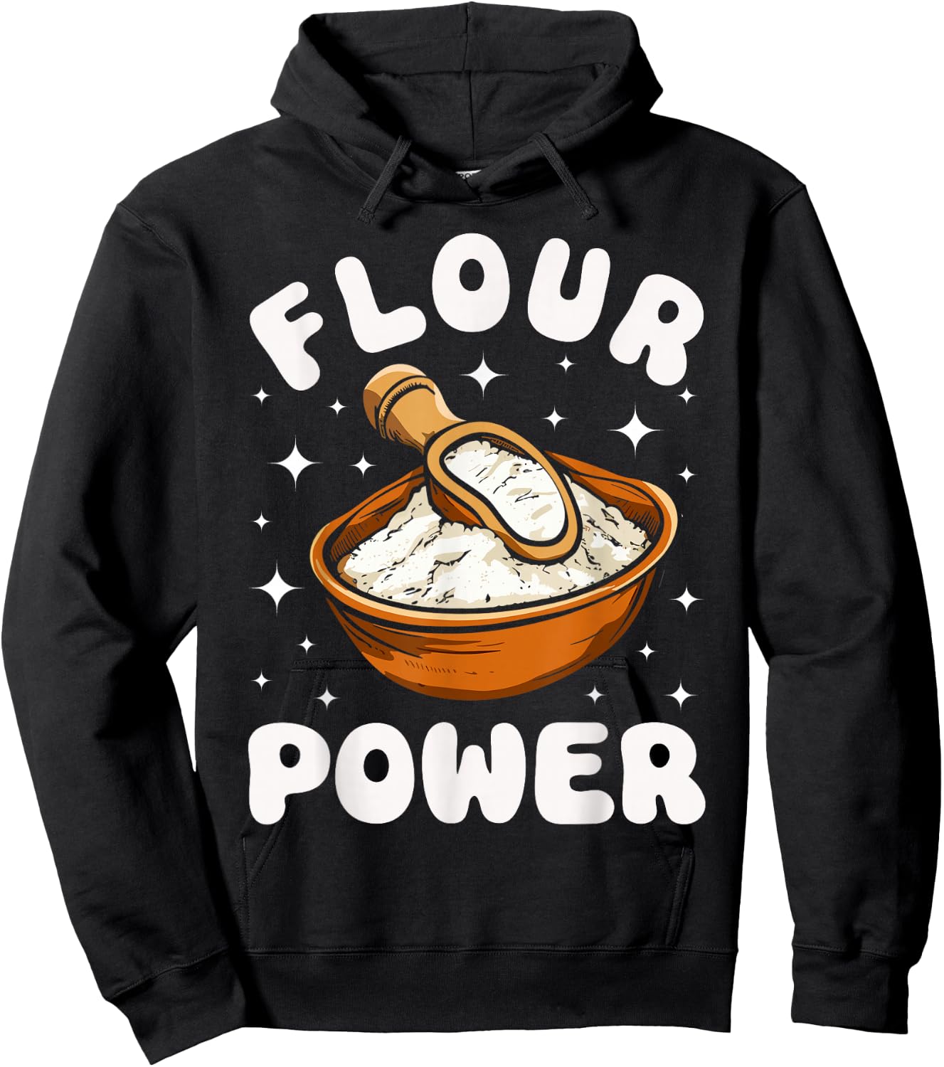 Bake Baking Pun Flour Power Hoodie - Hoodie | Black