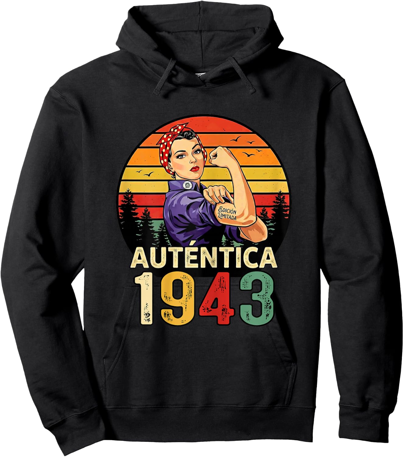 Authentic 1943 Birthday Limited Edition Spanish Hoodie - Hoodie | Black