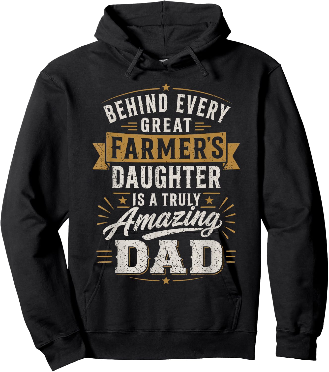 Farmer Daughter Amazing Dad - Farming Farmer Dad Hoodie - Hoodie | Black