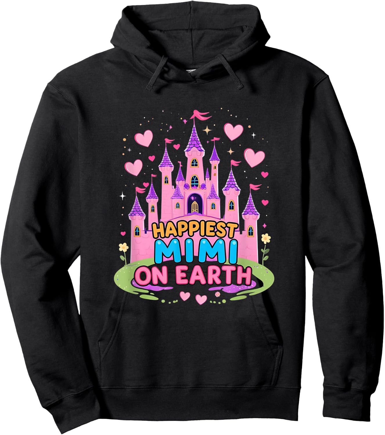 Happiest Mimi On Earth Matching Family Trip Hoodie - Hoodie | Black