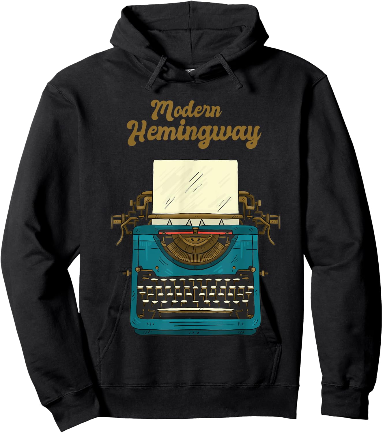 Modern Hemingway Hoodie - Hoodie | Black