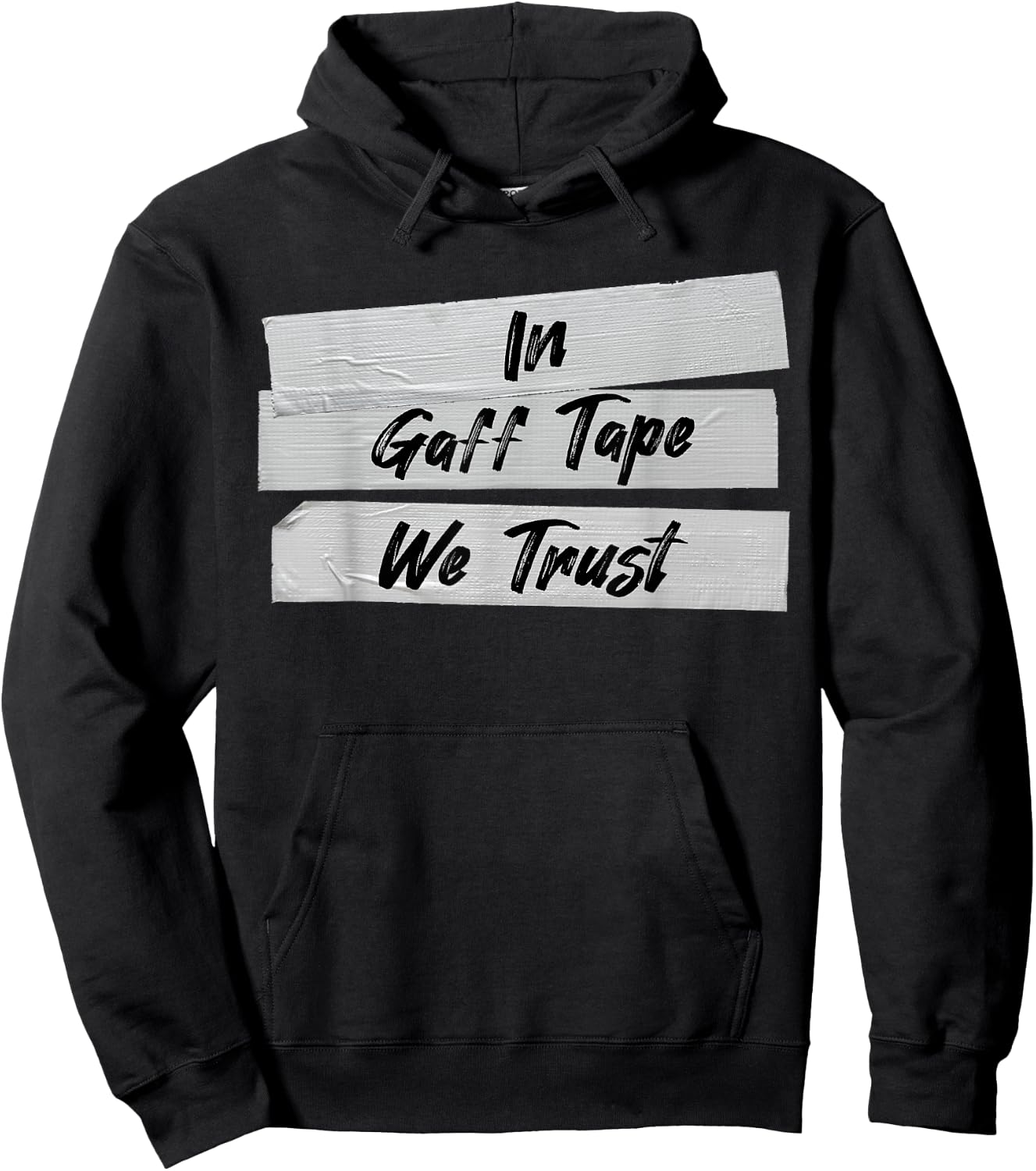 Audio Engineer Gaff Tape User Back Stage Tech Crew Duct Tape Hoodie - Hoodie | Black