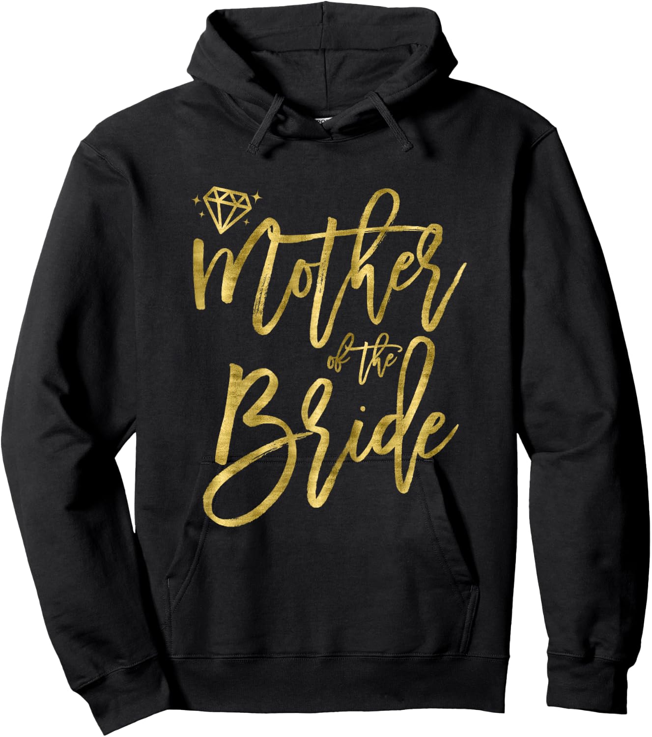 Bridal Party Shirts Dark Yellow Cute Mother of The Bride Hoodie - Hoodie | Black