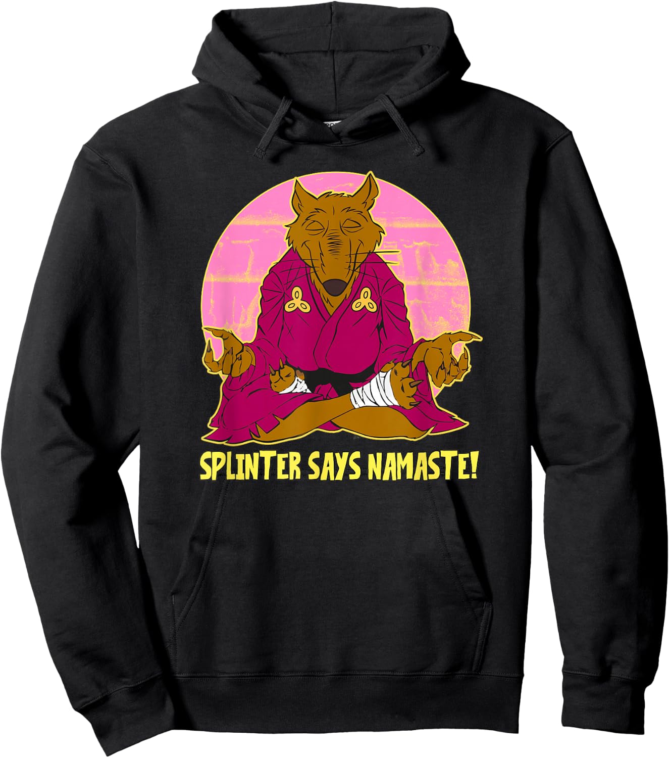 Splinter Says Namaste Hoodie - Hoodie | Black