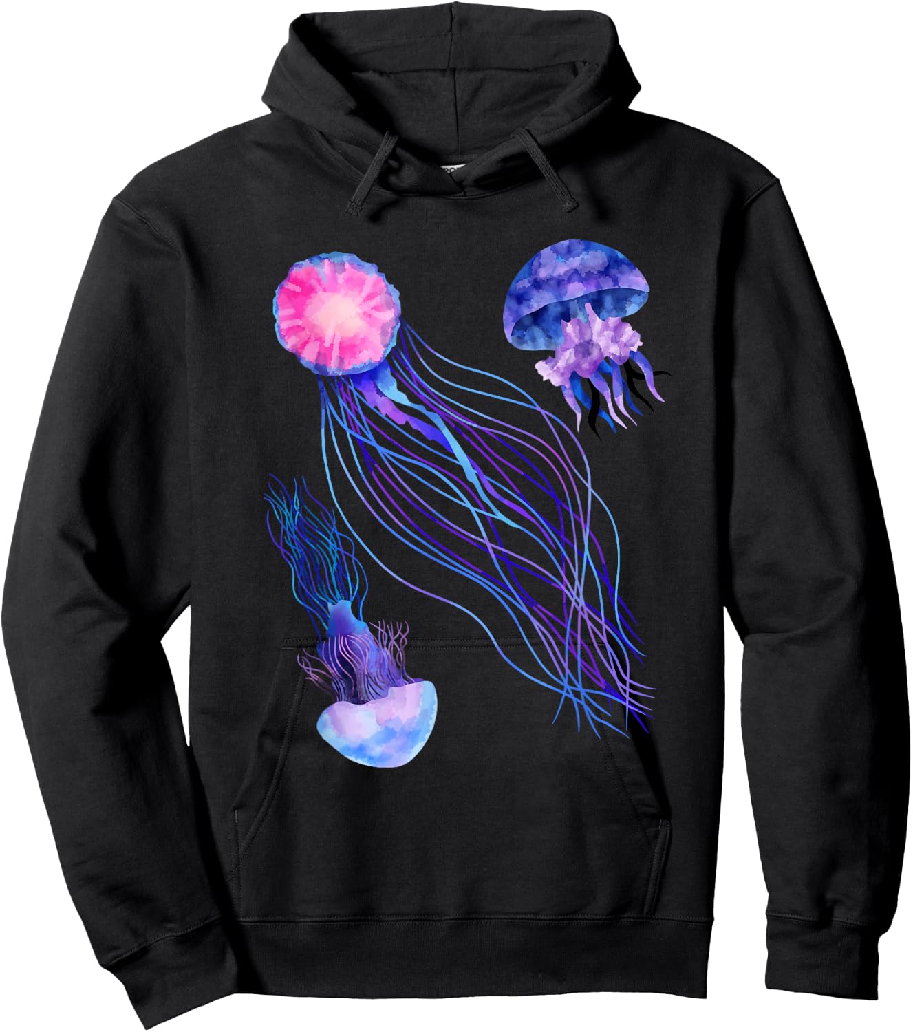 Retro Jellyfish Hoodie - Hoodie | Black