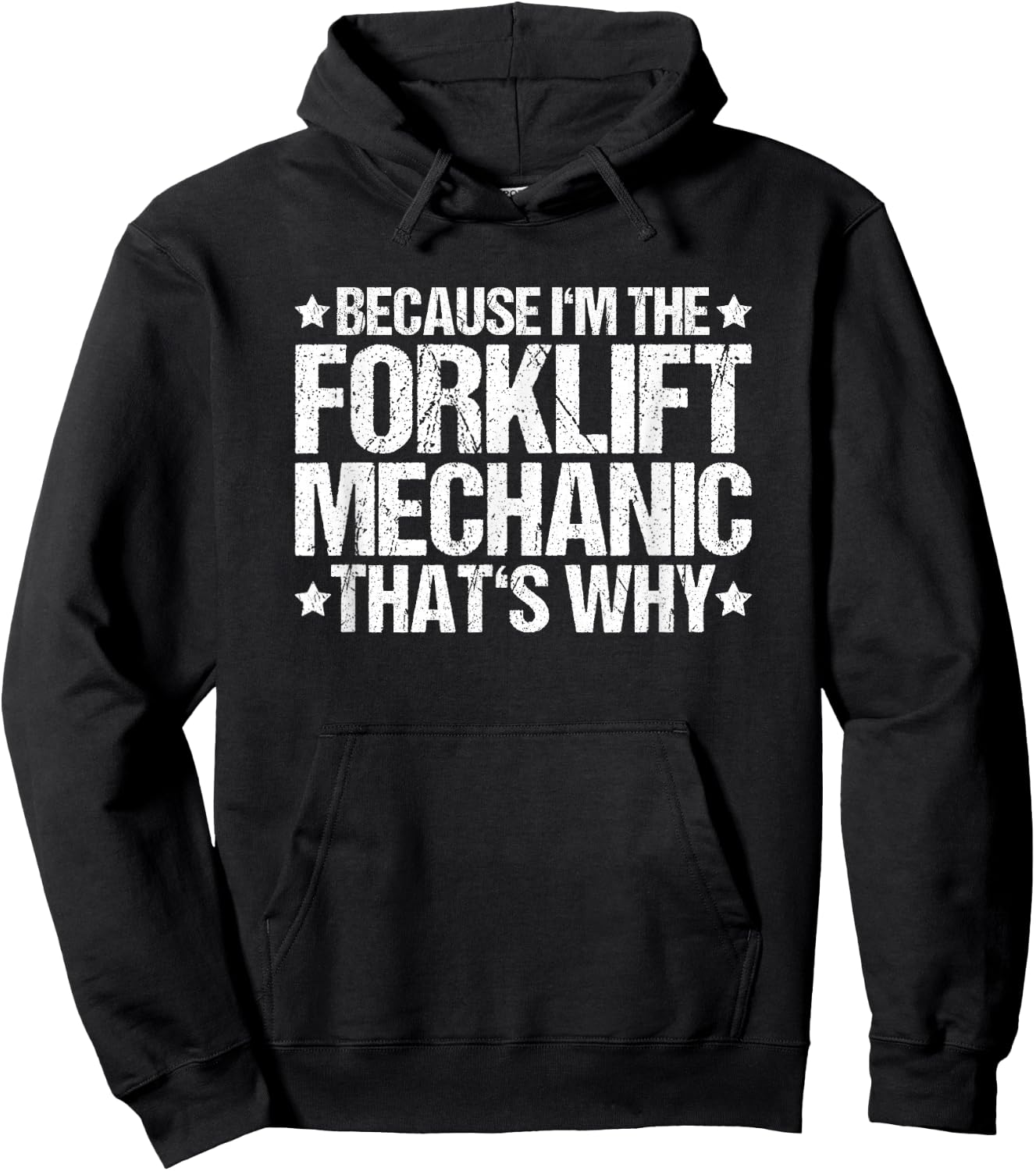 Forklift Technician Truck That's Why Forklift Mechanic Hoodie - Hoodie | Black