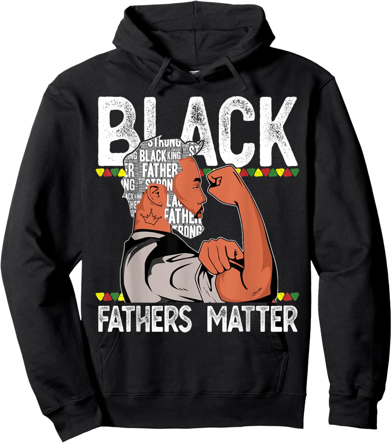 Black Fathers Matter Dope Black Dad King Fathers Day Hoodie - Hoodie | Black