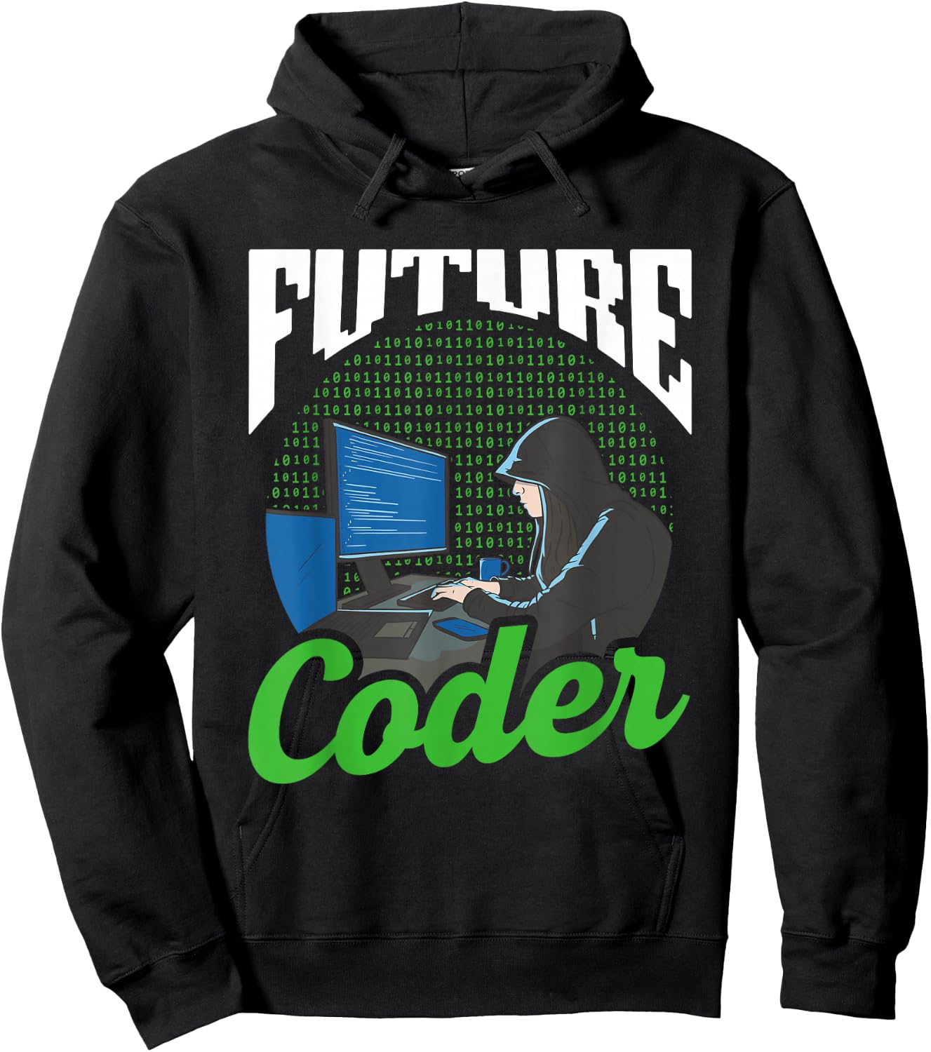 Future Coder Sayings Programmer Code Coding Hoodie - Hoodie | Black