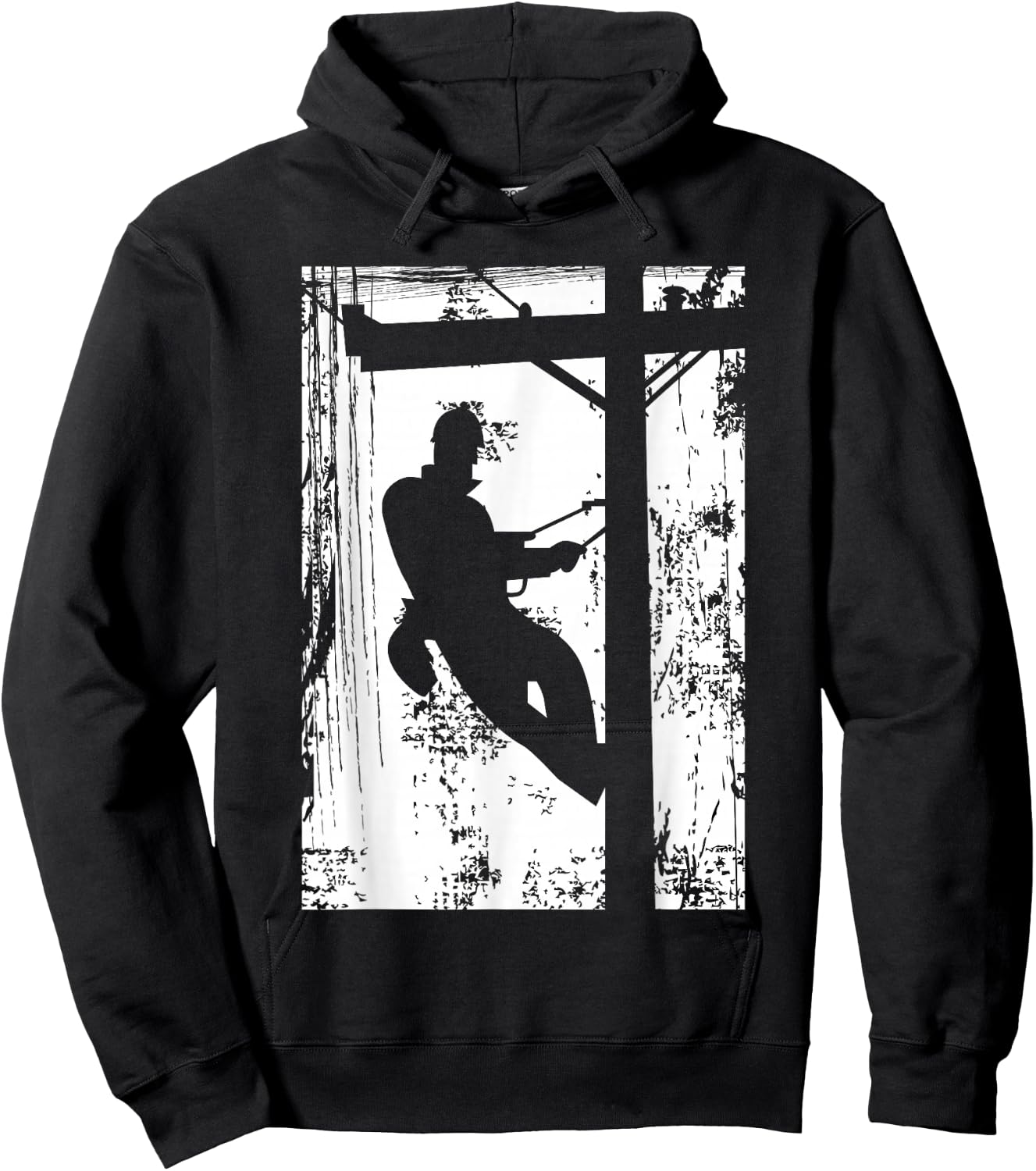Daddy Father Lineman | Electric Cable Lineman Gift Hoodie - Hoodie | Black