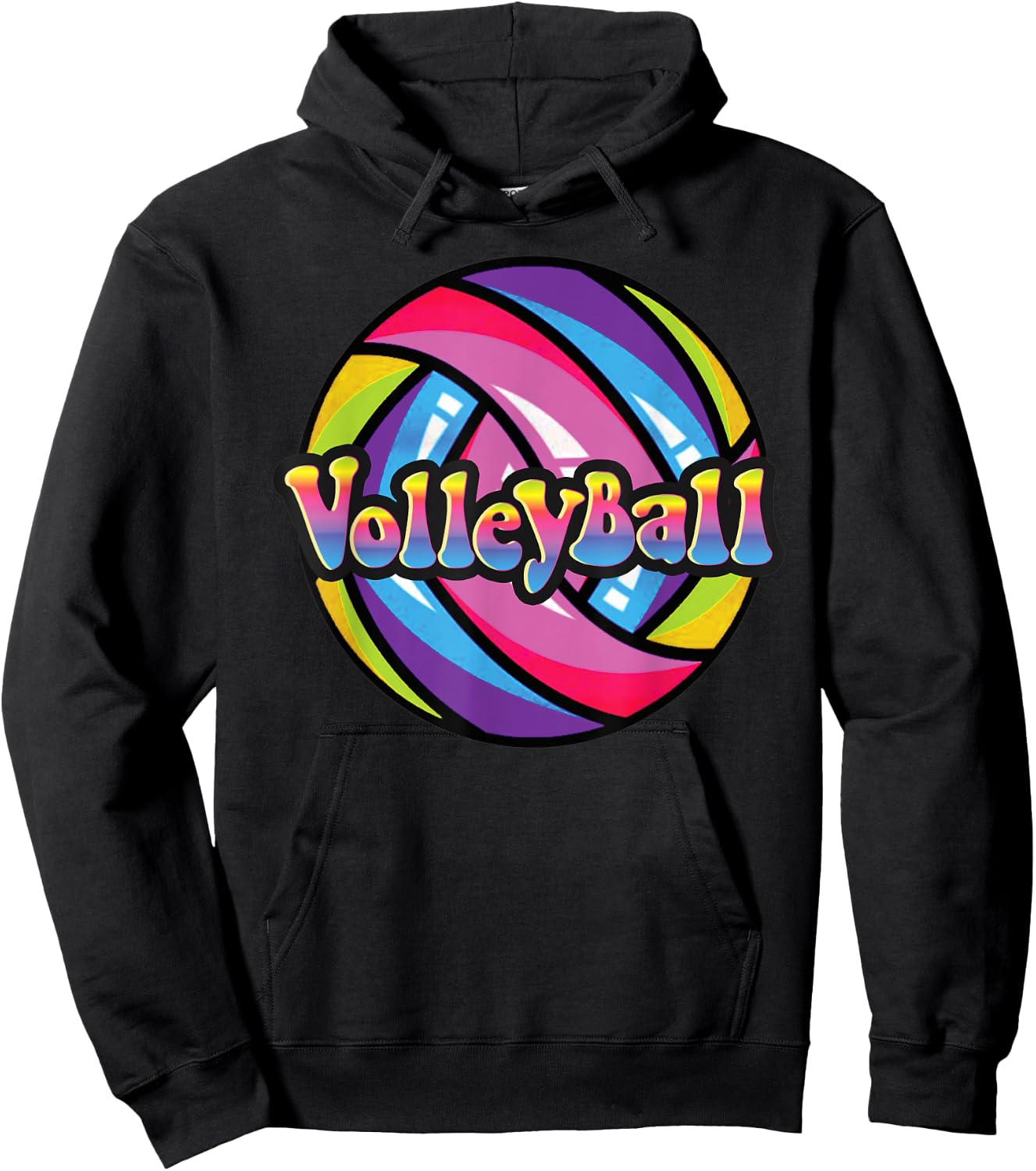 Volleyball Shirts for College Women & Teen Girls Hoodie - Hoodie | Black