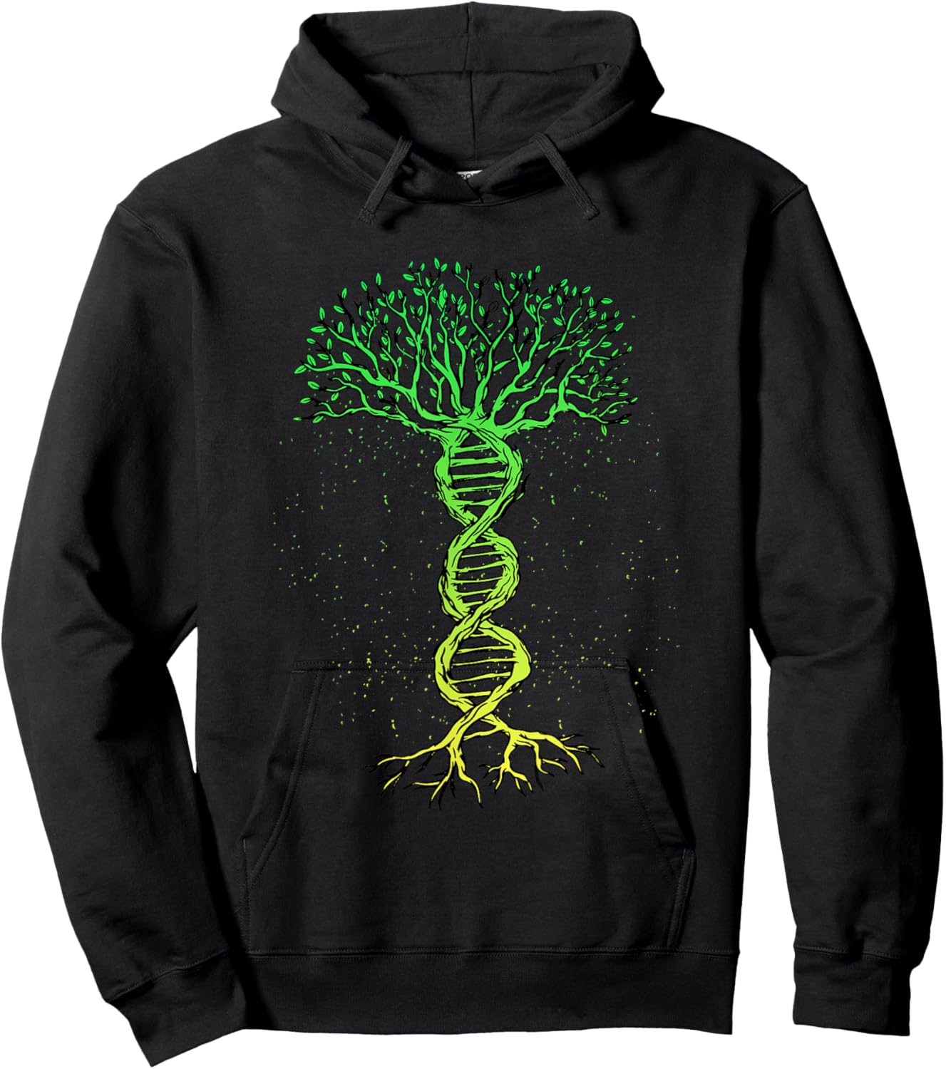 DNA Tree Life Genealogy Biologist Genetics Science Earth Day Hoodie - Hoodie | Black