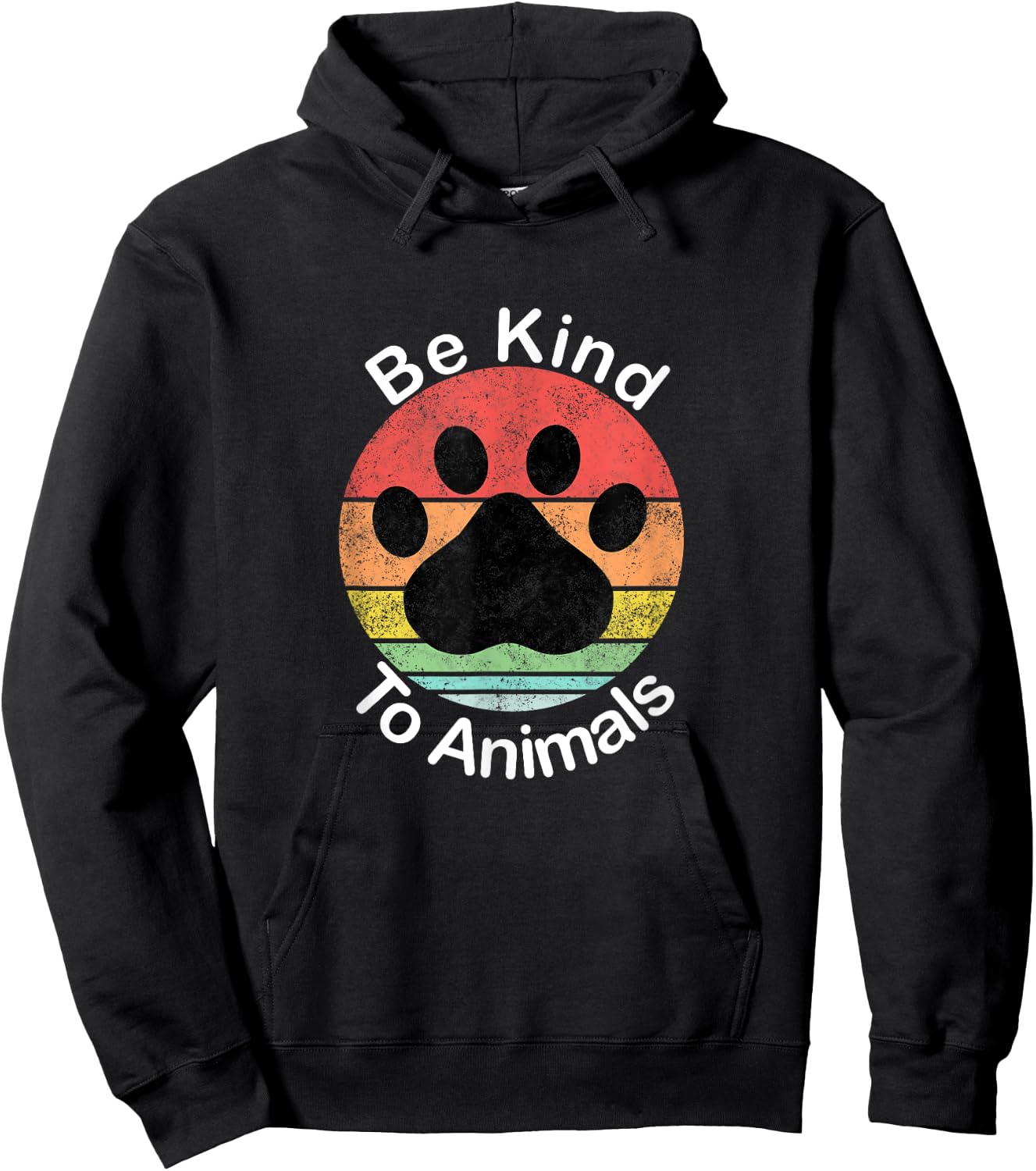 Be Kind To Animals - Vintage Retro, May Be Kind To Animals Hoodie - Hoodie | Black