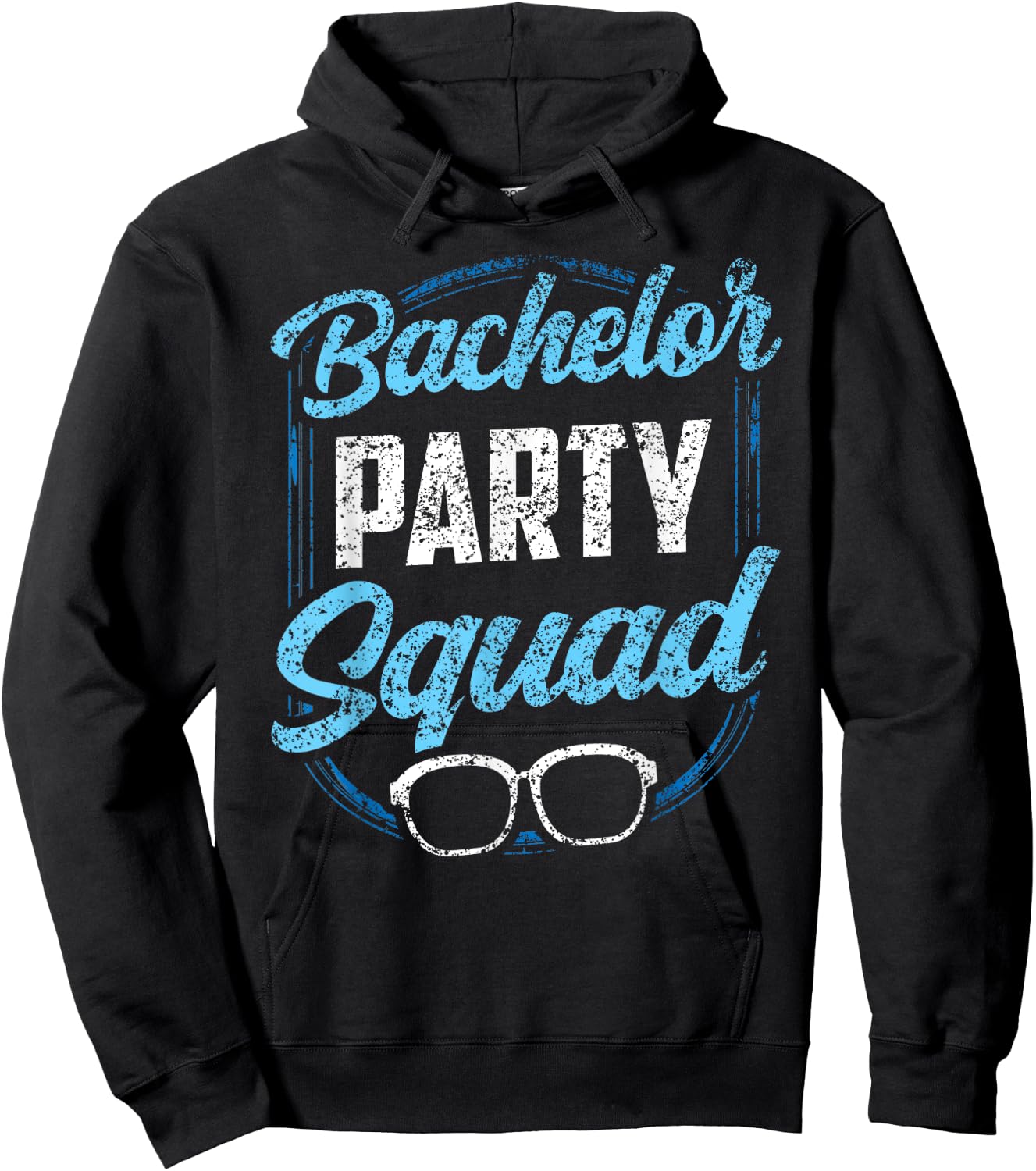Bachelor Party Squad Team Bride Groom Hoodie - Hoodie | Black