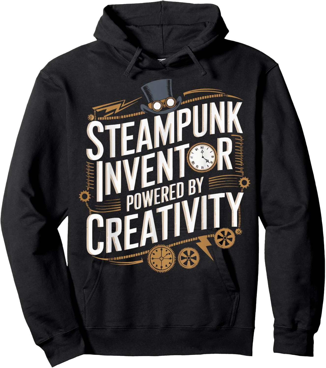 Steampunk Lover Clockwork Steampunk Gears Steam Mechanical Hoodie - Hoodie | Black