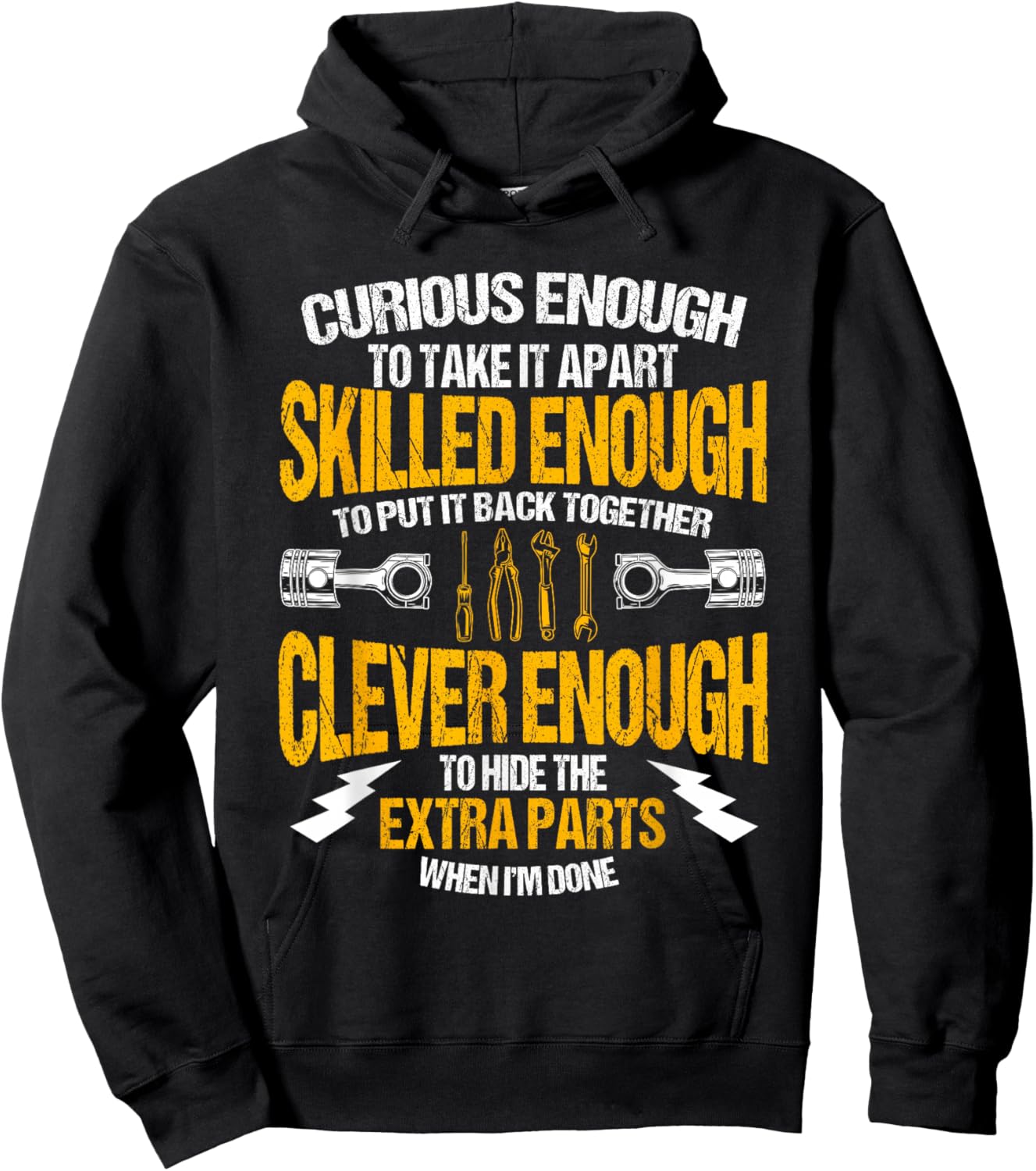 Funny Car Mechanic Gift Mechanic Tool Tuner Hoodie - Hoodie | Black