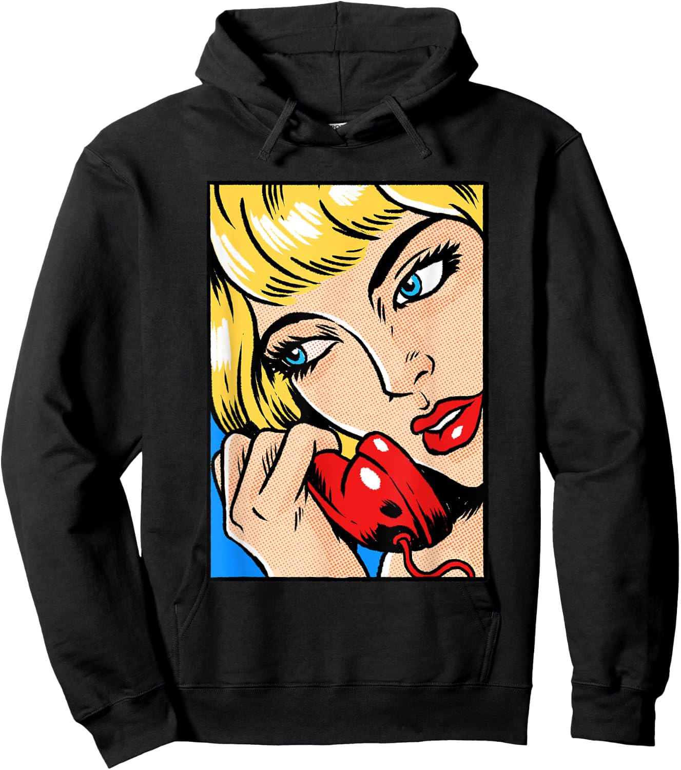 Suspicious Women Pop Art Comic Book Popular Culture Artist Hoodie - Hoodie | Black