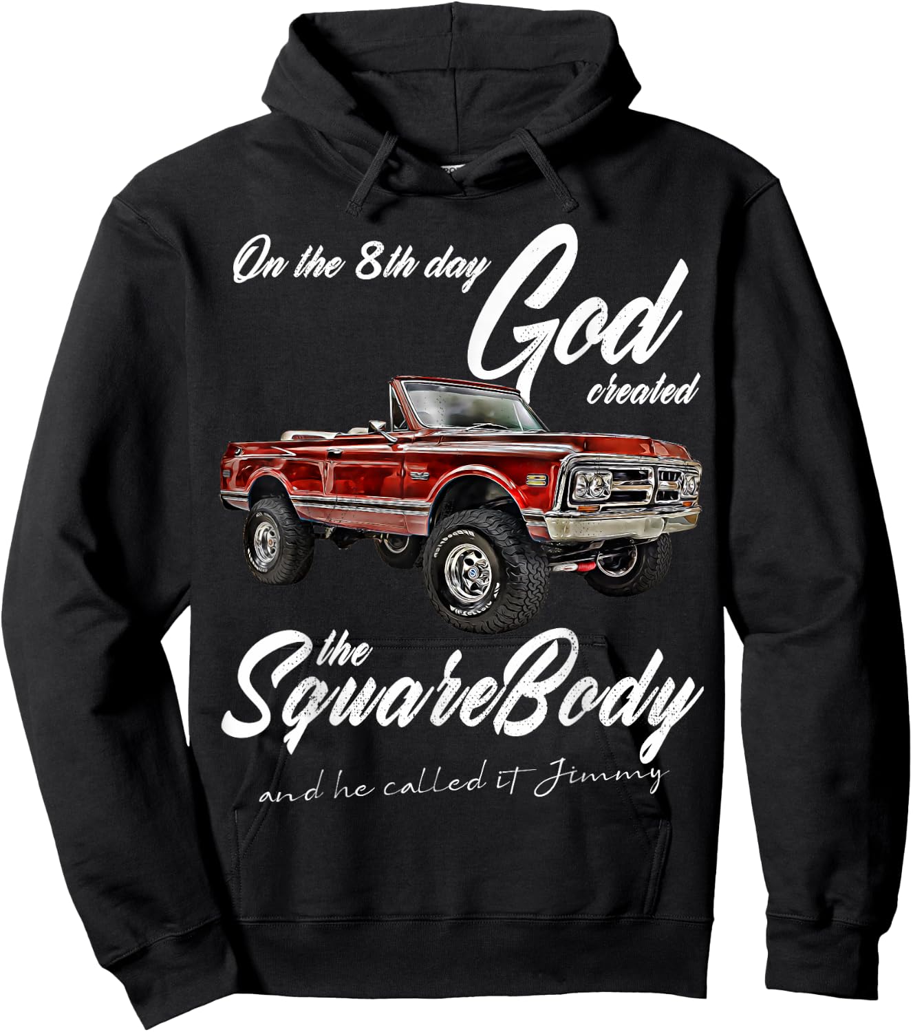 8th God,Jimmy,Squarebody Truck,Suburban,Blazer,Silverado,K5 Hoodie - Hoodie | Black
