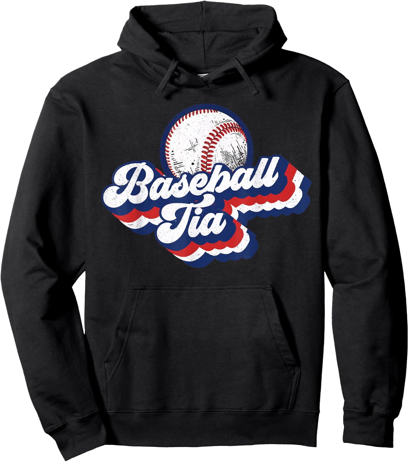 Baseball Tia Grandma Shirt Mother's Day Gift Hoodie - Hoodie | Black