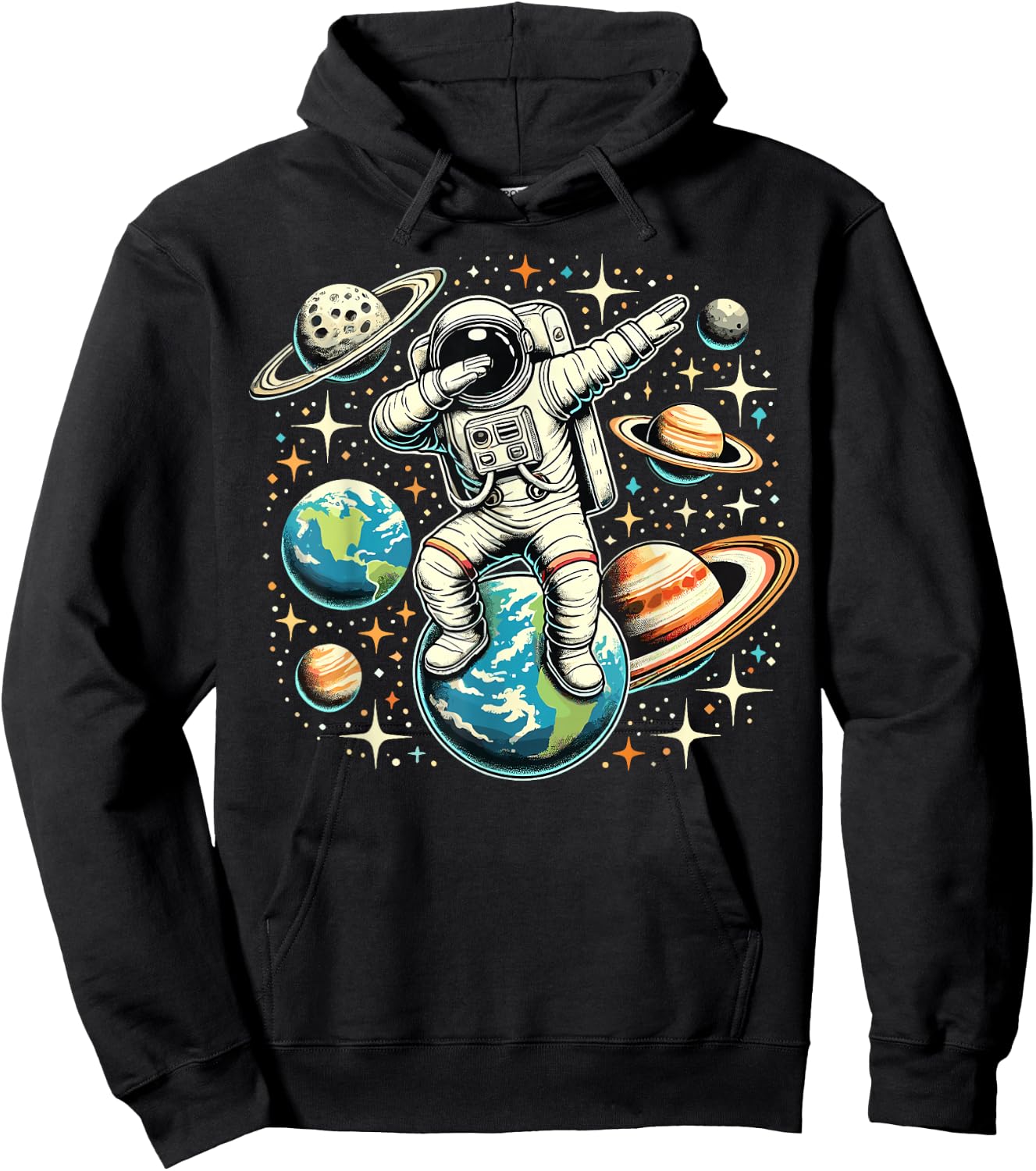 Astronaut Dabbing Space Galaxy Hoodie - Hoodie | Black