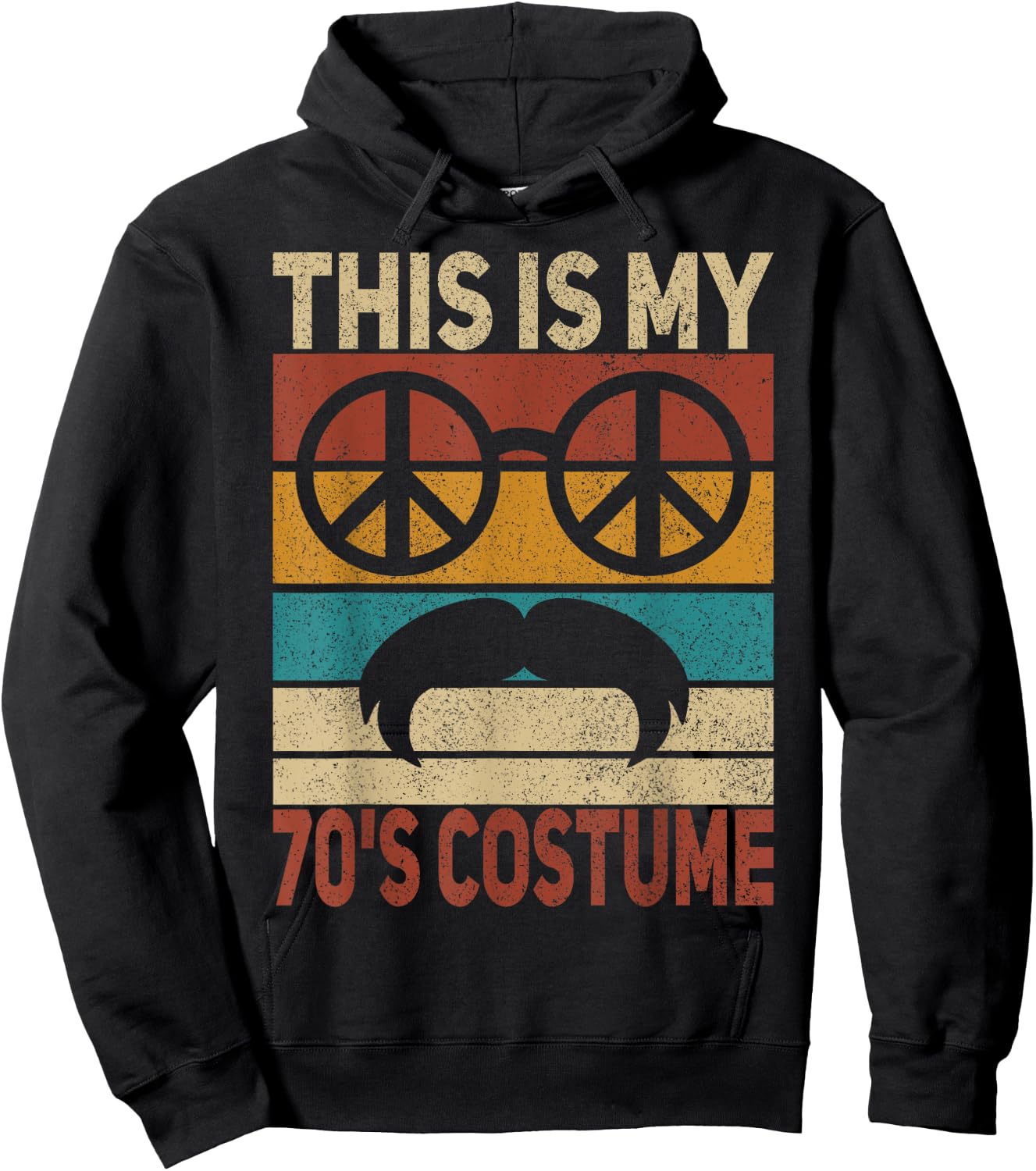 This Is My 70s Costume 70 Styles Men 70's Disco 1970s Outfit Hoodie - Hoodie | Black
