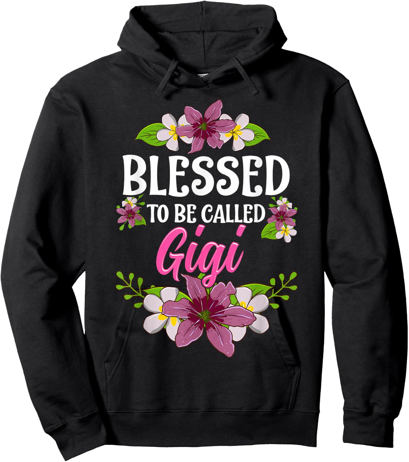 Blessed To Be Called Gigi Shirt Mothers Day Hoodie - Hoodie | Black