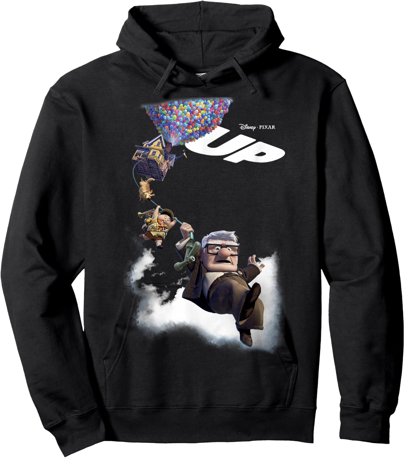 Disney Pixar Up Movie Poster Group Shot Graphic Hoodie - Hoodie | Black
