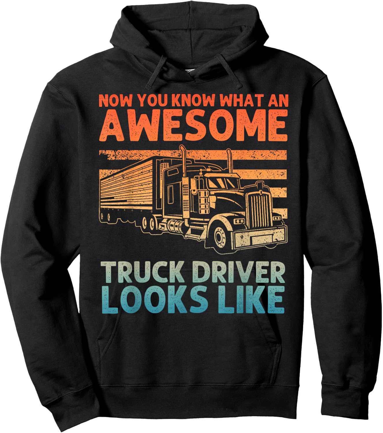 Truck Driver Art Women Truck Driver Trucking Trucker Hoodie - Hoodie | Black
