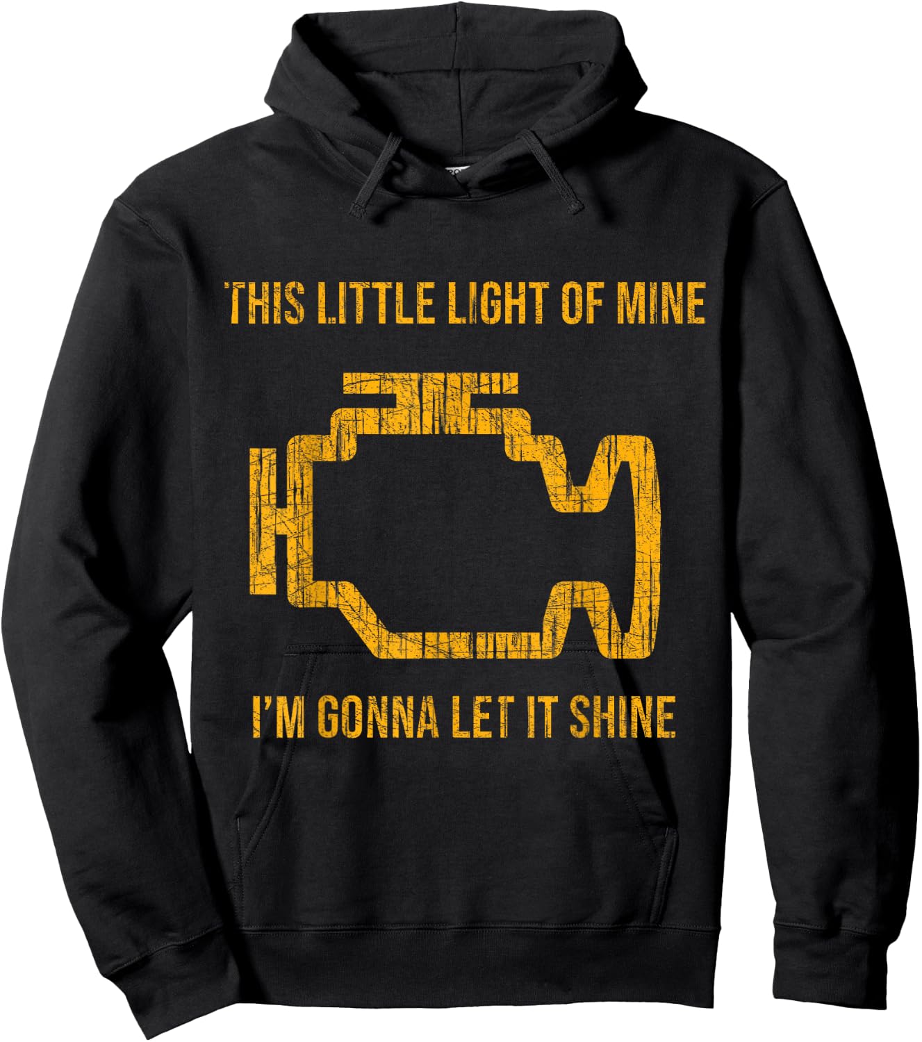 This Little Light Of Mine Check Engine Light Shirt Hoodie - Hoodie | Black