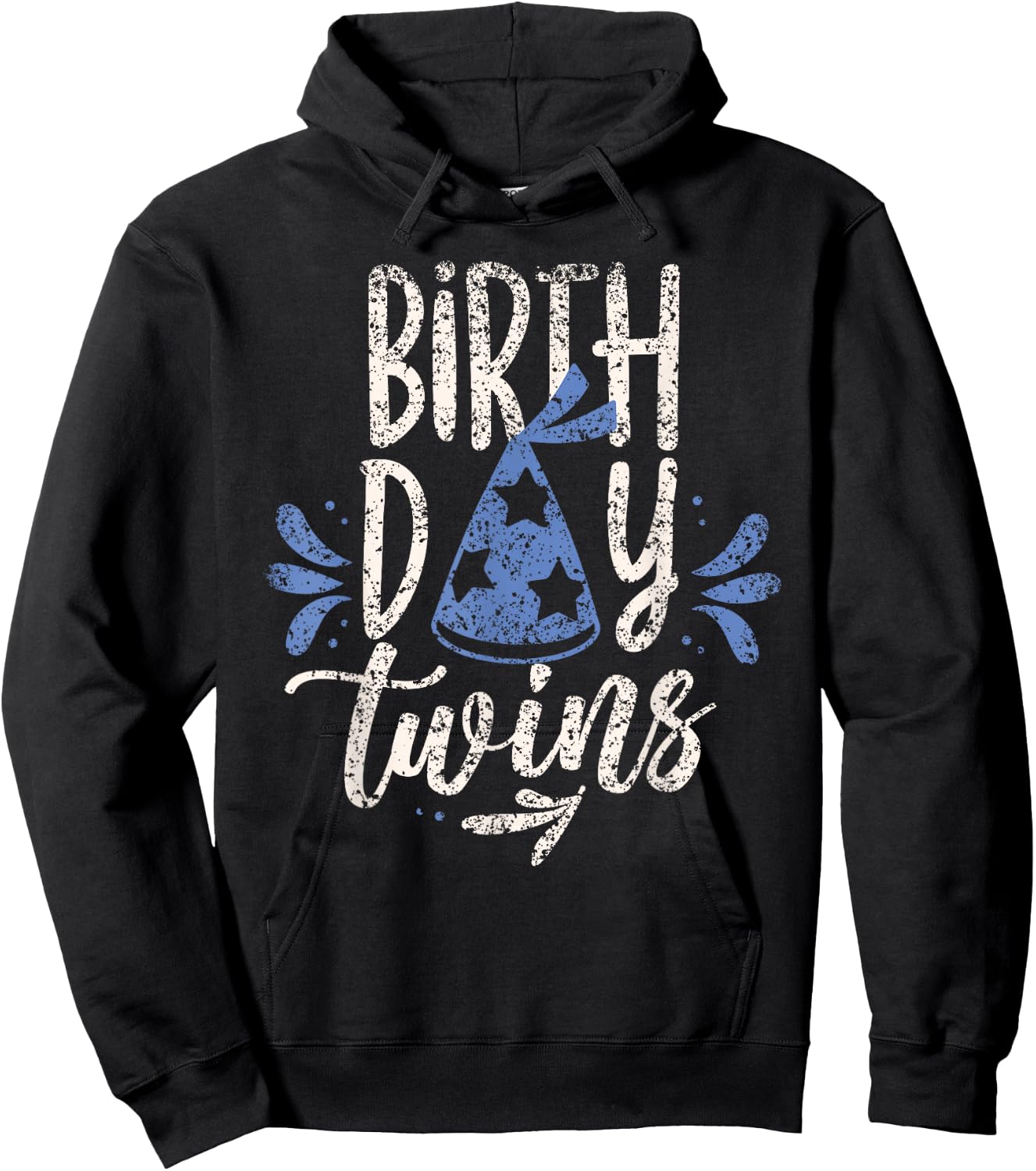 Birthday Twins Celebrate Cute Twin Hoodie - Hoodie | Black