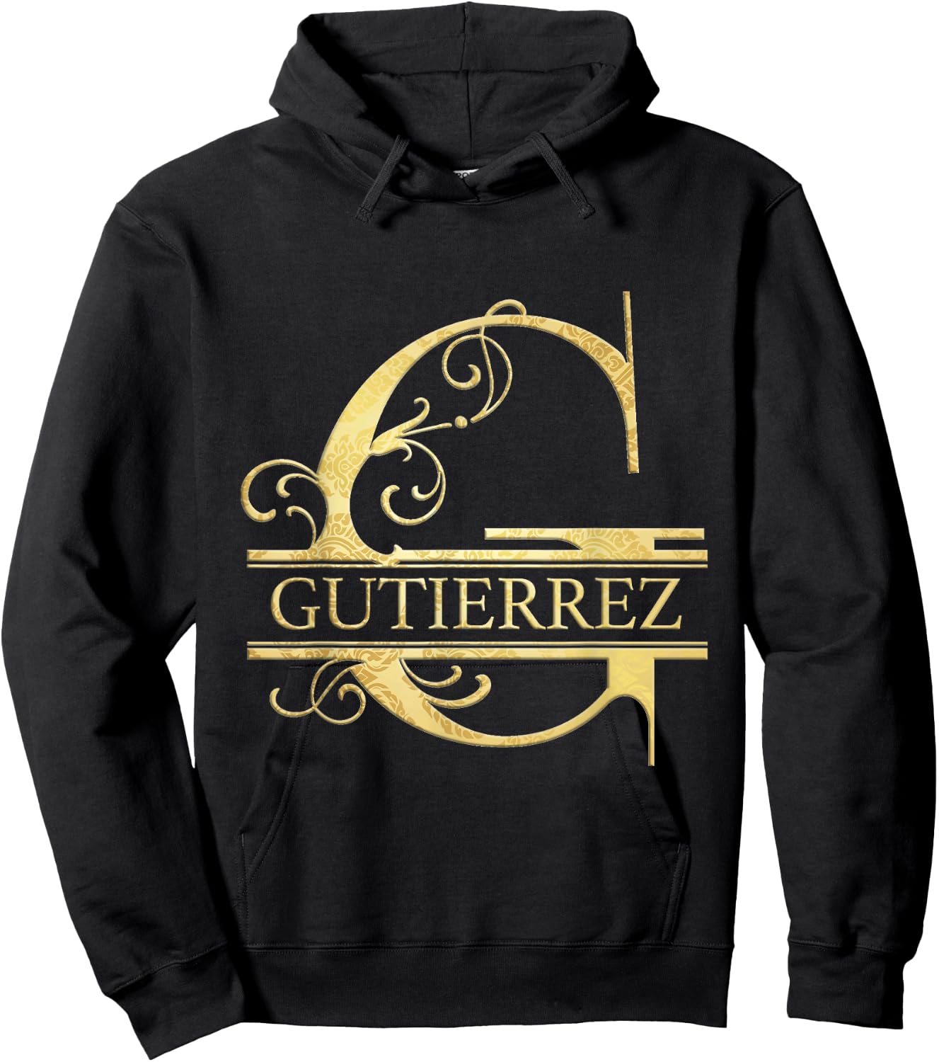 Gutierrez Name Hoodie - Hoodie | Black