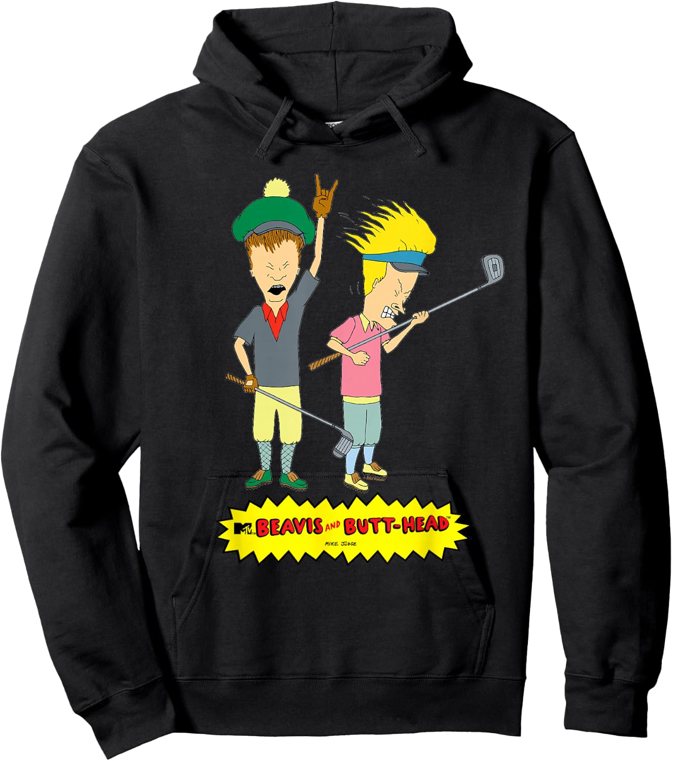 Beavis and Butt-Head Golf Pros Hoodie - Hoodie | Black
