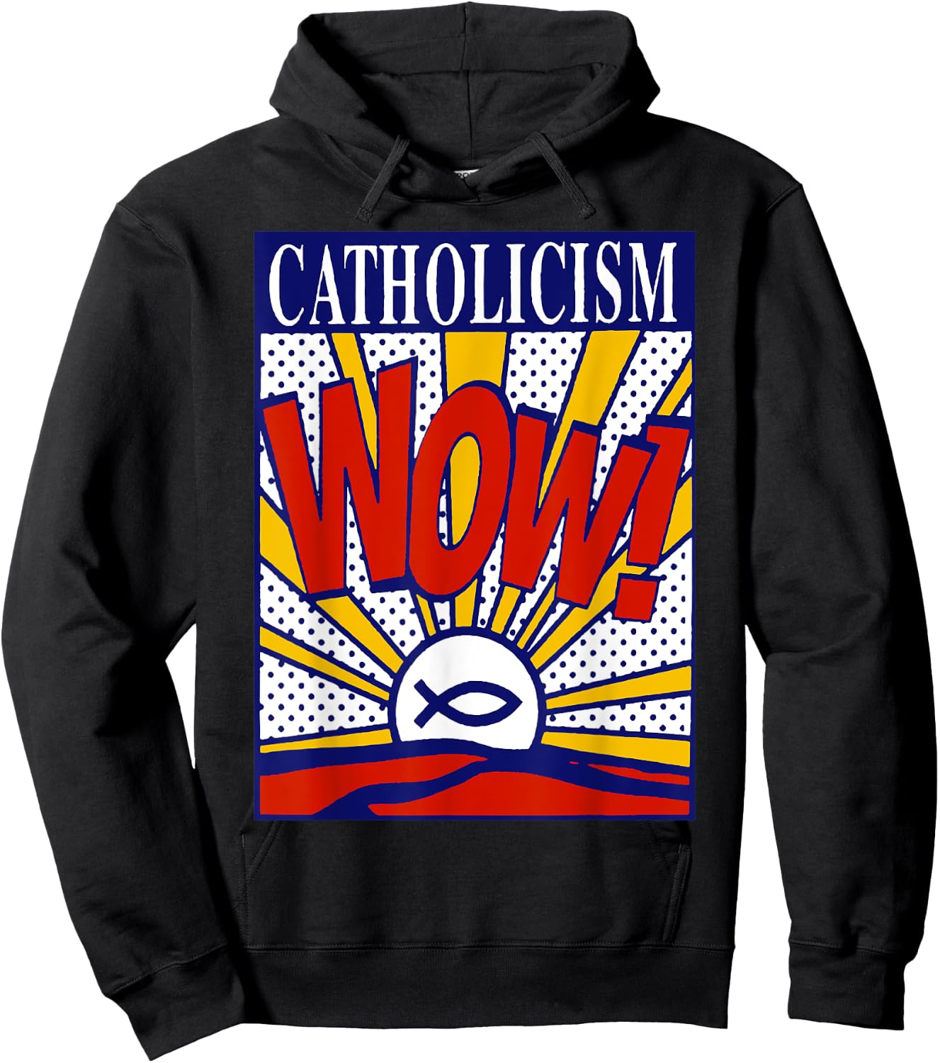 Buddy Christ | Catholicism Wow Hoodie - Hoodie | Black
