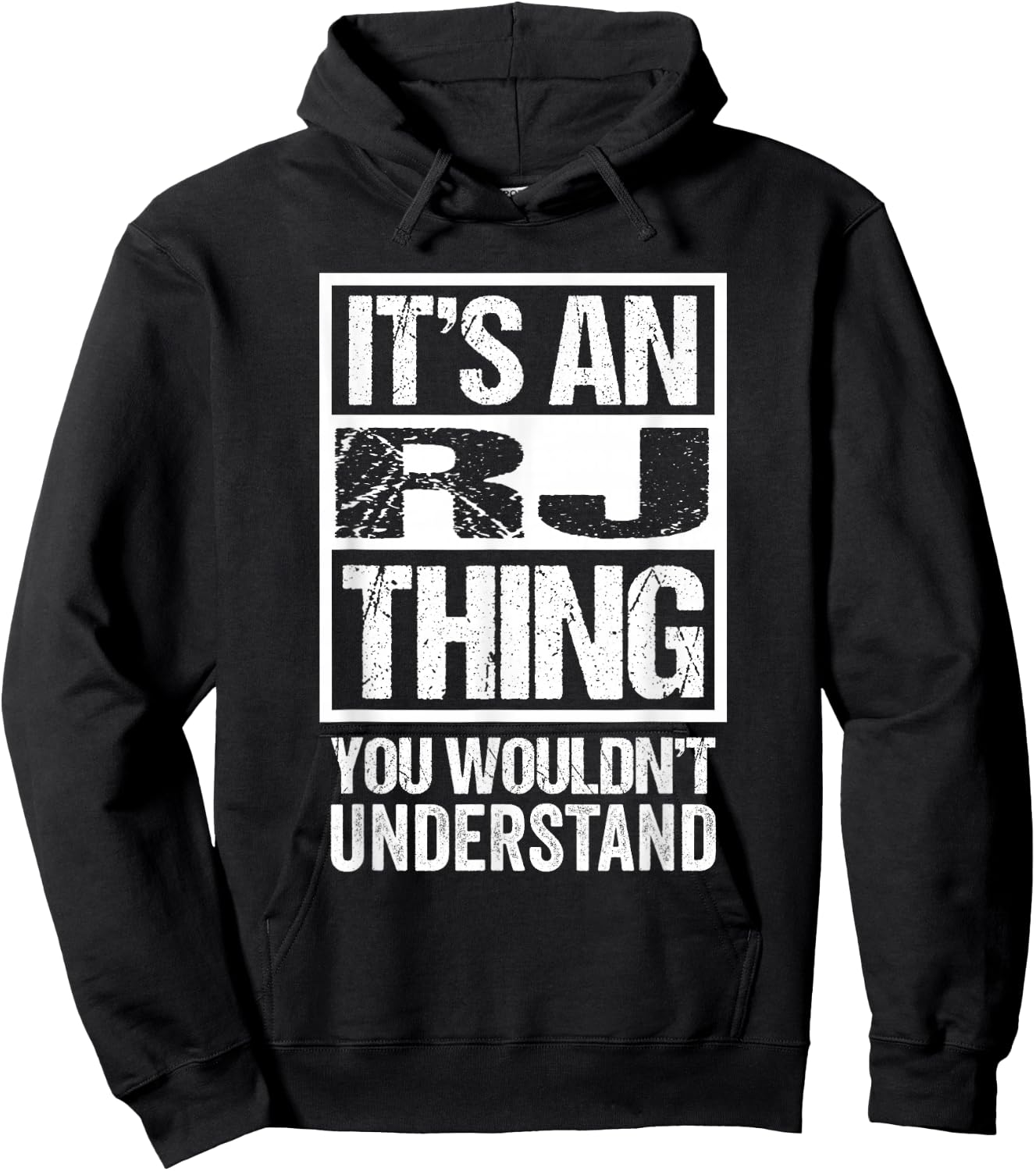 It's An RJ Thing You Wouldn't Understand Hoodie - Hoodie | Black