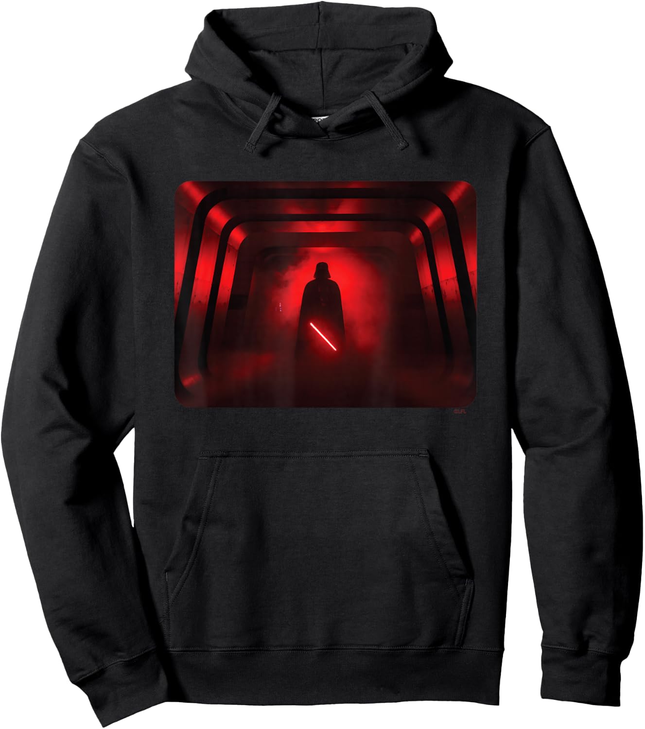 Star Wars Darth Vader Red Lightsaber Shadow Hoodie - Hoodie | Black