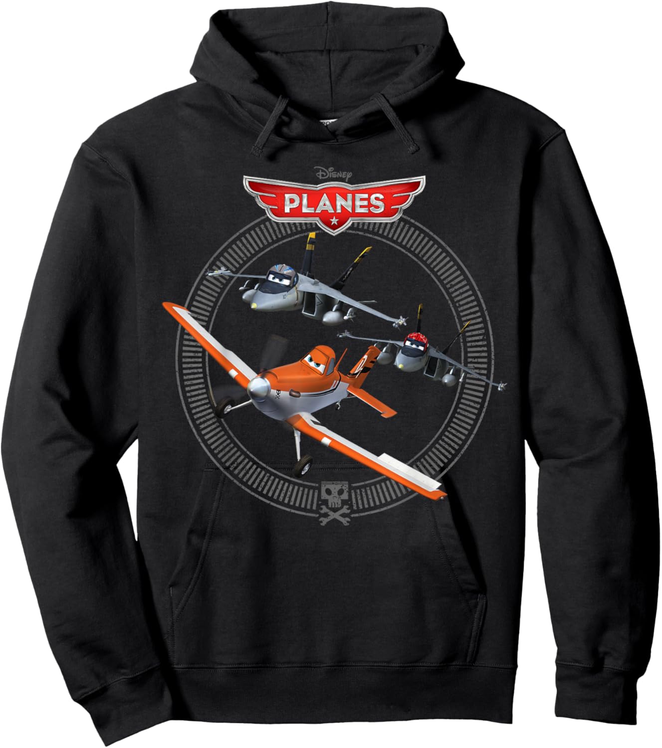 Disney Planes Dusty Crophopper with Bravo and Echo Small Hoodie - Hoodie | Black