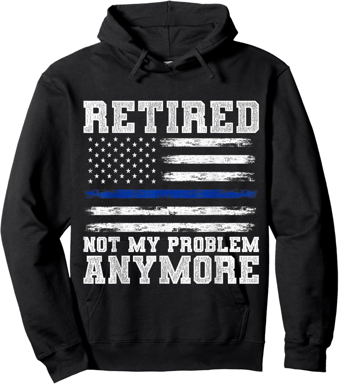 Retired Police Officer Policeman Retirement Gift Police Hoodie - Hoodie | Black